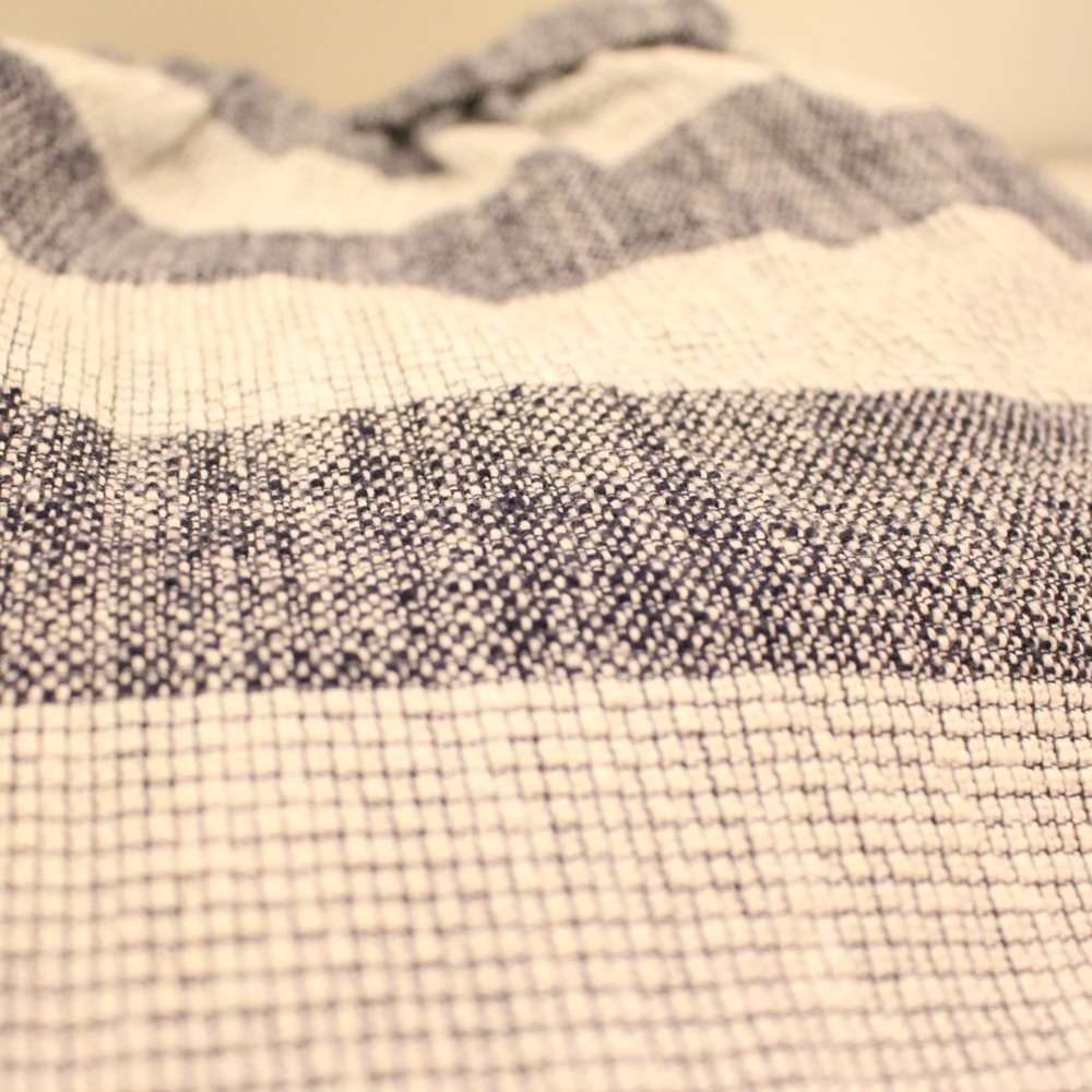 a new day Blue White Striped Mini Skirt - Picture 3 of 6